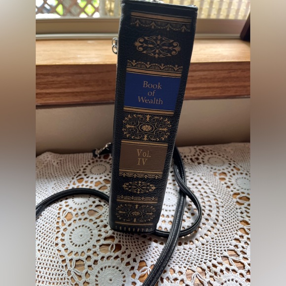 Book of Wealth "Book" Bag Crossbody Shoulder Bag - Picture 2 of 6